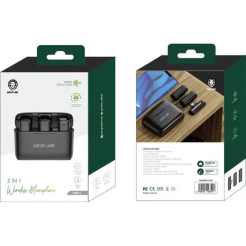 GREEN LION 2 IN 1 WIRELESS MICROPHONE LIGHTNING