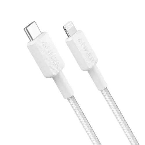 Anker 3ft Braided Lightning to USB-C Fast Charging Cable - White