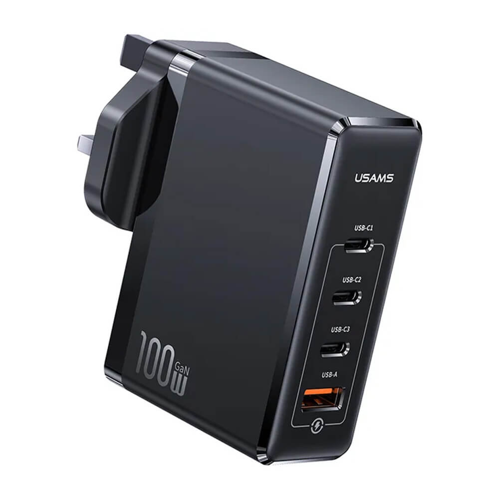 USAMS 100W 4 Ports GaN Fast Charger