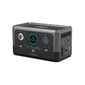 s a Powerology 300W Portable generator with 76800mAh, 285Wh battery capacity i