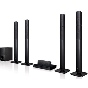 LG LHD-657 1000W RMS 5.1CH DVD HOME THEATER SYSTEM 4 TALLBOYS BLUETOOTH