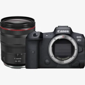 lens is the ultimate hybrid kit for professionals who demand high resolution, blazing speed, and cinematic video—all in one rugged, weather-sealed body. Whether you're shooting weddings, wildlife, or 8K films, this combo delivers unmatched clarity and creative control. 🔑 Key Features 45MP Full-Frame CMOS Sensor – Incredible detail and dynamic range 20 fps Electronic / 12 fps Mechanical Burst – Capture every split-second moment 8K 30p RAW + 4K 120p Video – Internal 10-bit 4:2:2 recording with Canon Log Dual Pixel CMOS AF II – AI-powered autofocus with eye, face, animal, and bird tracking 5-Axis In-Body Image Stabilization – Up to 8 stops of shake correction 5.76M-dot OLED EVF + 3.2" Vari-Angle LCD – Bright, responsive, and fully articulating Dual Card Slots – CFexpress Type B + UHS-II SD Wi-Fi 5GHz + Bluetooth – Cloud uploads, FTP, and remote control Magnesium Alloy Body – Weather-sealed and built for the field 🔍 RF 24-105mm f/4L IS USM Lens Highlights Versatile Zoom Range – Wide to short telephoto (24–105mm) Constant f/4 Aperture – Consistent exposure throughout the zoom 5-Stop Optical IS – Smooth handheld shots and video Nano USM Motor – Fast, silent autofocus for stills and video L-Series Build – Weather-sealed with fluorine coatings and 9-blade aperture 🛍️ Available Now at Gadget Central Ltd Whether you're a filmmaker, portrait artist, or travel photographer, the Canon EOS R5 + RF 24-105mm f/4L IS USM kit gives you professional-grade performance with everyday flexibility. 📸 Canon EOS R5 + RF 24-105mm f/4L IS USM