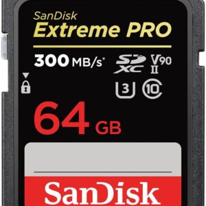 SanDisk 64GB Extreme PRO (300MB/s) UHS-I SDXC Memory Card