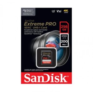 SanDisk 256GB Extreme PRO (200MB/s) UHS-I SDXC Memory Card