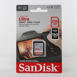 SanDisk Ultra 256GB Class 10 SDXC UHS-I Memory Card up to 150MB/s