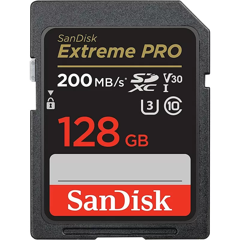 SanDisk 128GB Extreme PRO (200MB/s) UHS-I SDXC Memory Card - Image 2