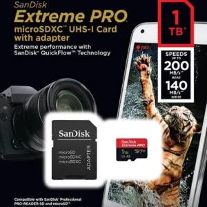SanDisk Extreme PRO microSDXC™ UHS-I CARD Up to 200MB/s – 1TB