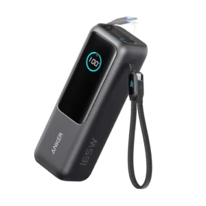 Anker Power Bank 25K, 165W with Built in Retractable Cables