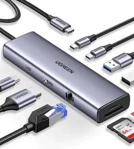 Ugreen CM639 8 In 1 Docking Station USB-C TO 2 USB 3.0/ 2 USB-C 3.2 Gen 2/ 2* HDMI