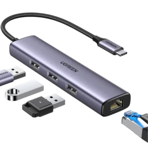 UGREEN CM475 USB-C to 3x USB 3.0 HUB + Gigabit Converter