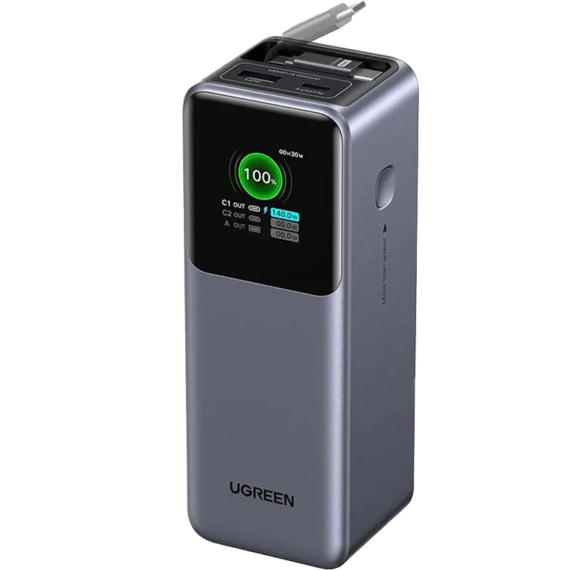 Ugreen PB726 20000mAh 165W Portable Laptop Power Bank With Retractable Cable
